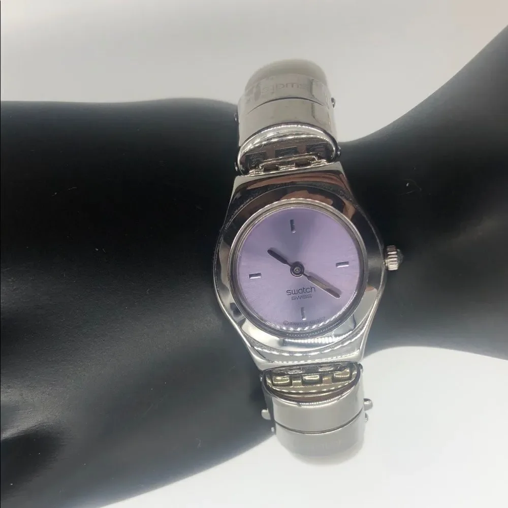 Swatch Vintage Watch with Metal and Lucite Water Resistant
